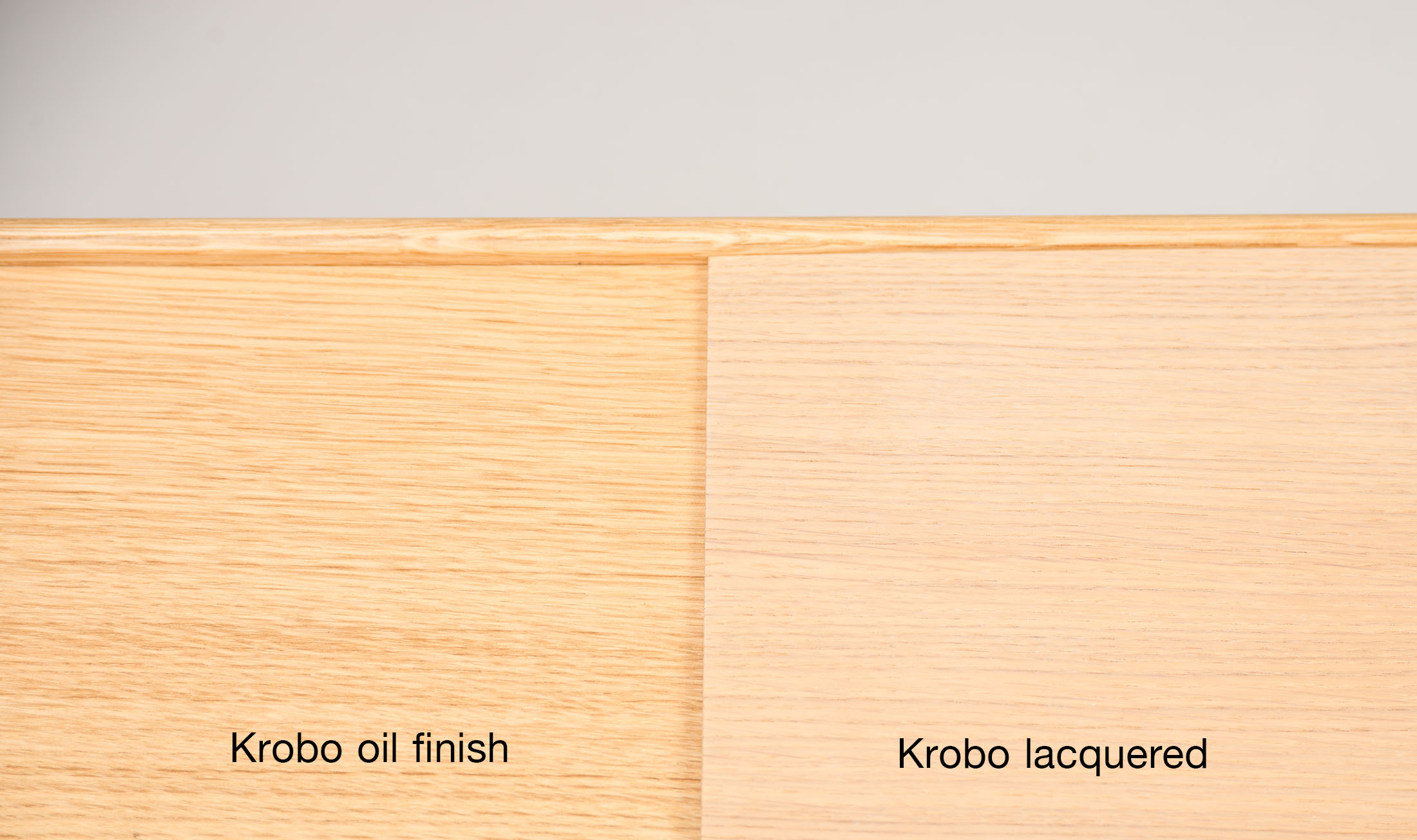 Krobo benk spesialutgave, oljet eik design T. Afdal