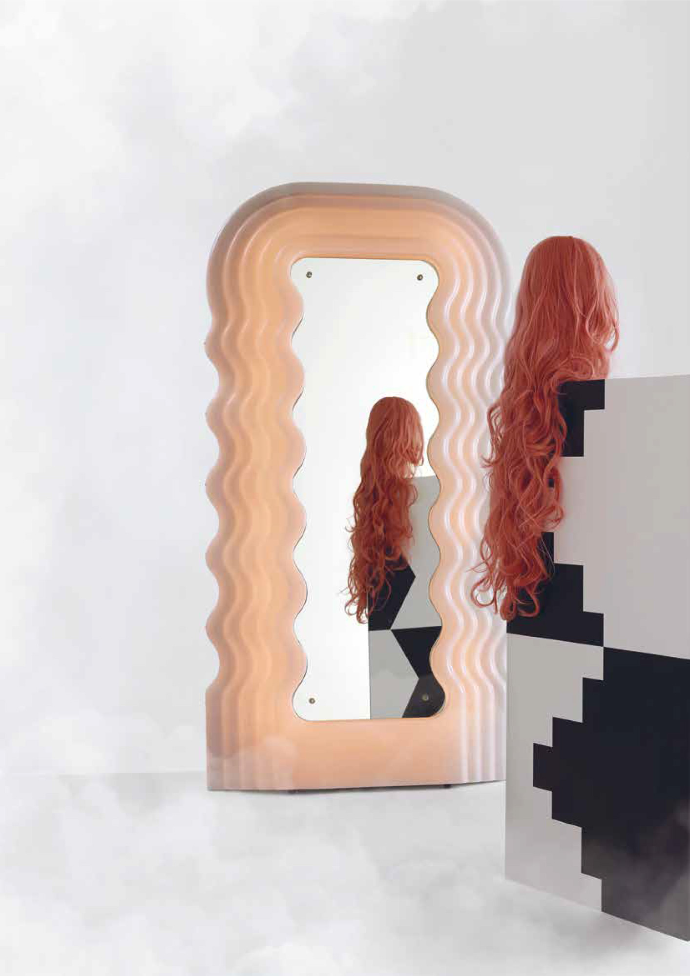 Ultrafragola mirror by Ettore Sottsass