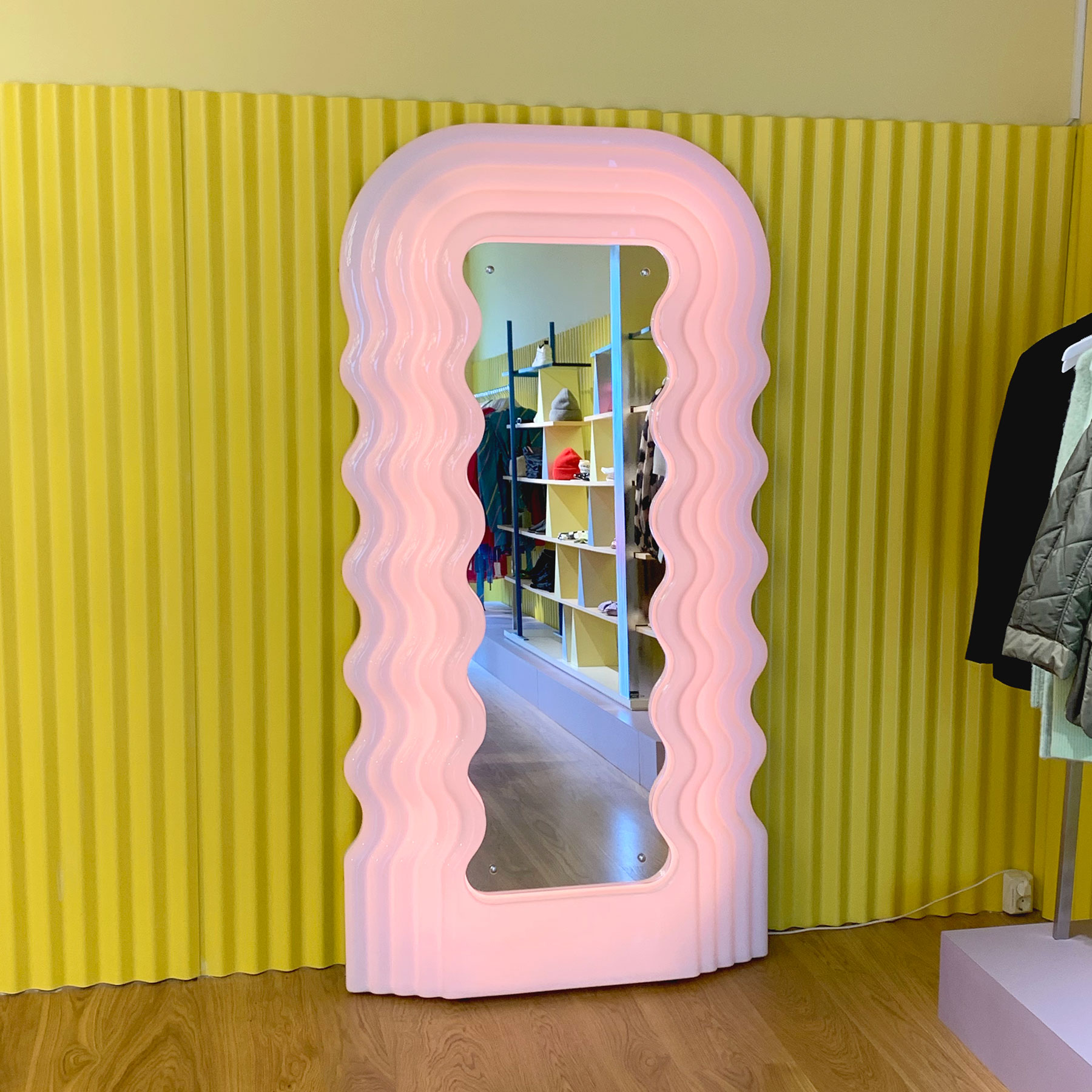 Ultrafragola mirror by Ettore Sottsass