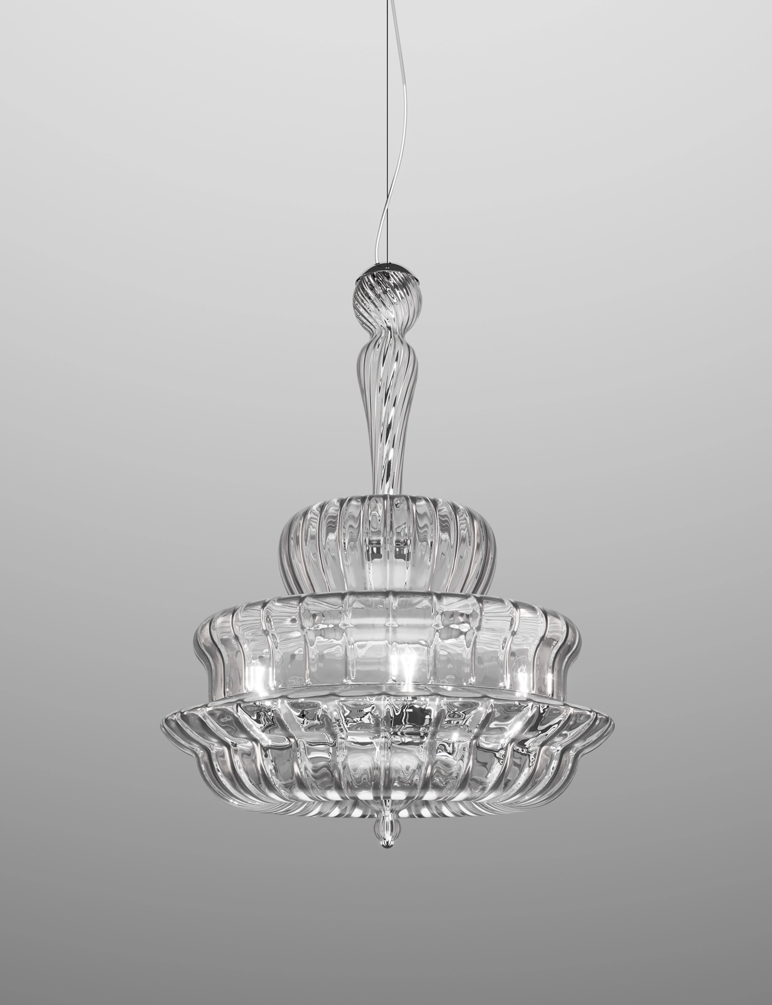 Novecento glass pendant lamp by Vistosi Murano